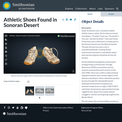 Athletic Shoes Found in Sonoran Desert