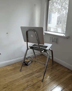 Macbook chair by Samlwtn, 2024