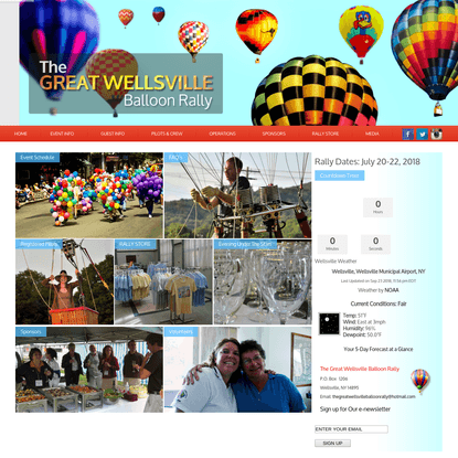 Great Wellsville Balloon Rally | A Hot Air Balloon Festival in Wellsville, NY.