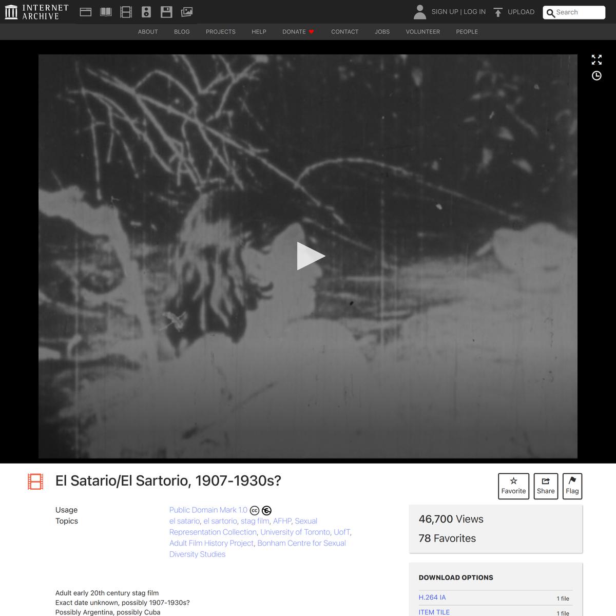 El Satario/El Sartorio, 1907-1930s? : Free Download, Borrow, and Streaming  : Internet Archive | Are.na