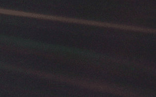 Earth from Voyager 1, February 1990