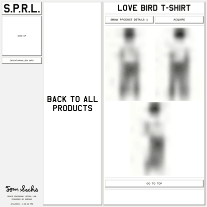 Space Program: Retail Lab - Love Bird T-Shirt
