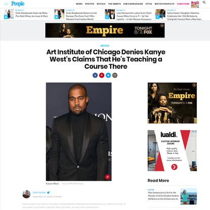 Art Institute of Chicago Denies Kanye West's Claims That He's Teaching a Course There