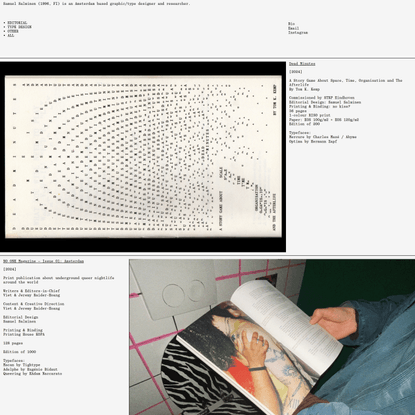 Samuel Salminen — Graphic & Type Design