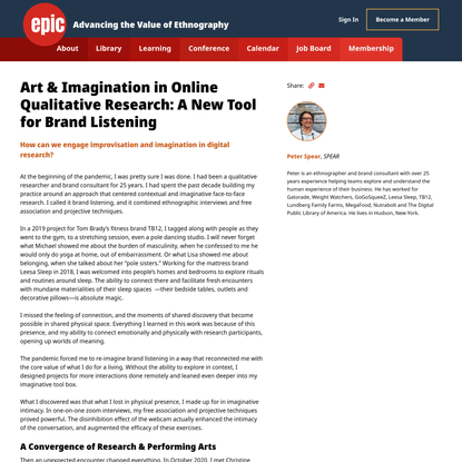 Art & Imagination in Online Qualitative Research: A New Tool for Brand Listening - EPIC