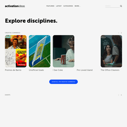 Disciplines — Activation Ideas