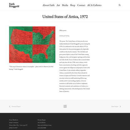 United States of Attica, 1972 – Faith Ringgold