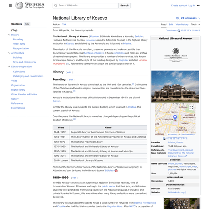 National Library of Kosovo - Wikipedia