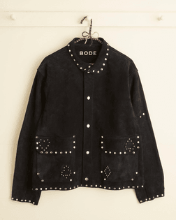 BODE | The Deck of Cards Studded Jacket is embellished with silver studs and appliqués of card suits—hearts, diamonds, spades, and clubs. Ava... | Instagram