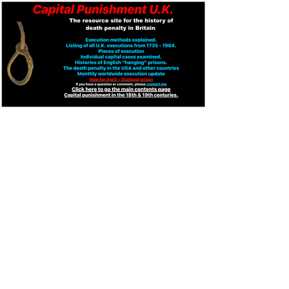 Capital Punishment UK homepage