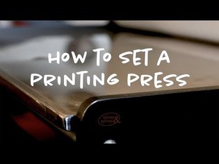 Setting an etching press to print intaglio or relief