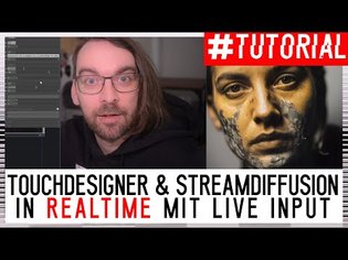 Touchdesigner & Streamdiffusion in REALTIME mit Live Input! [Stable Diffusion in TD]