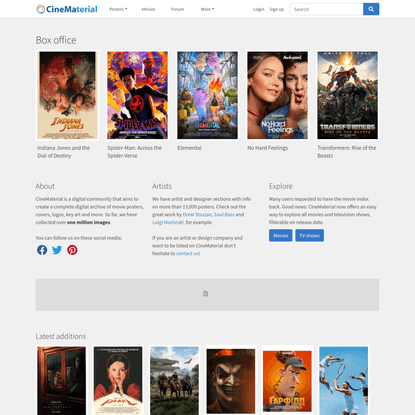 CineMaterial - #1 Movie Poster Database