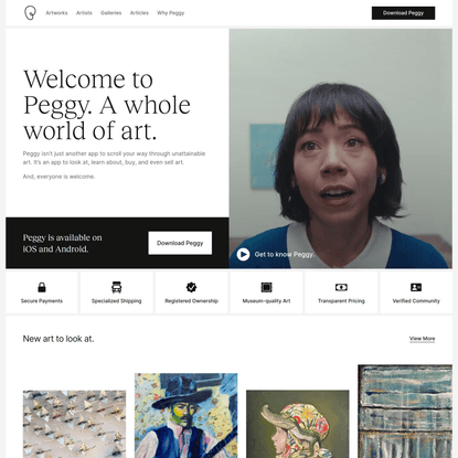Peggy is the social marketplace that allows you to discover, buy, and sell art – Peggy