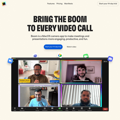 Get the Boom App: Bring the Boom to every video call