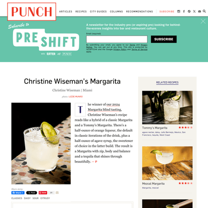 The Best Margarita Cocktail Recipe, According to Experts | PUNCH