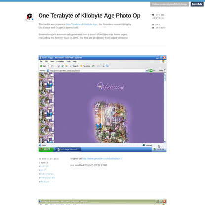 One Terabyte of Kilobyte Age Photo Op