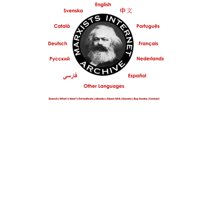 Marxists Internet Archive