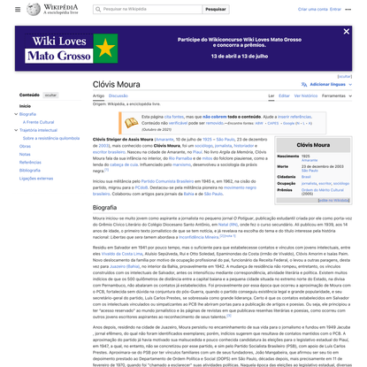 Clóvis Moura – Wikipédia, a enciclopédia livre