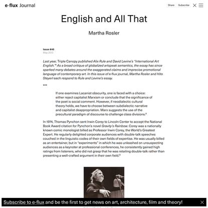 English and All That - Journal #45