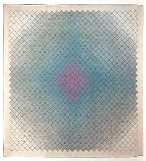 Moik Schiele, Blue Opalescent Tapestry, 1972