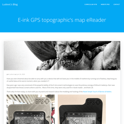 E-ink GPS topographic’s map eReader – Ludovic's Blog
