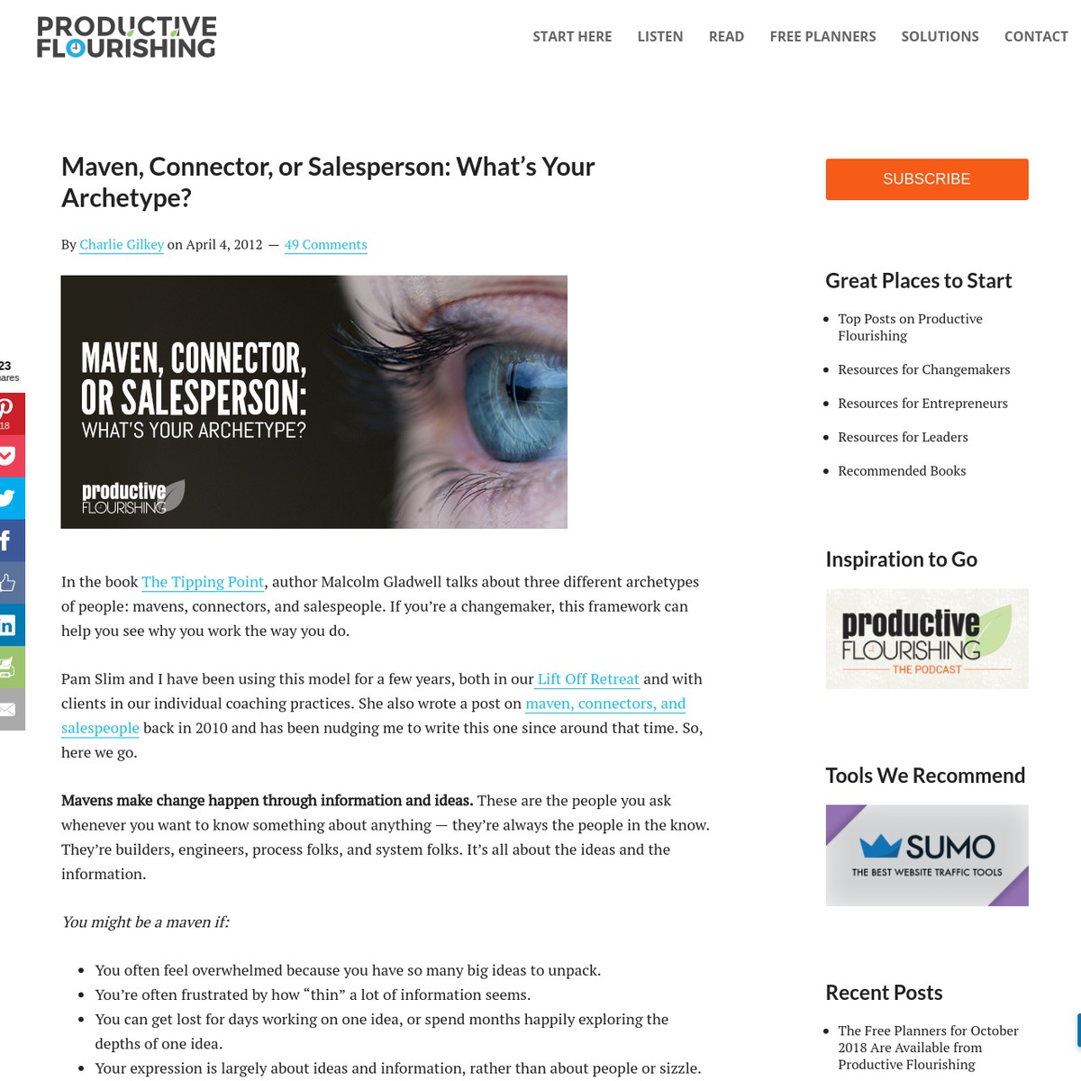 Maven, Connector, or Salesperson What's Your Archetype? Productive Flourishing — Are.na