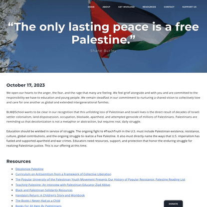 Resources for Teaching Palestine