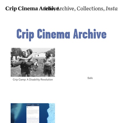 Crip Cinema Archive