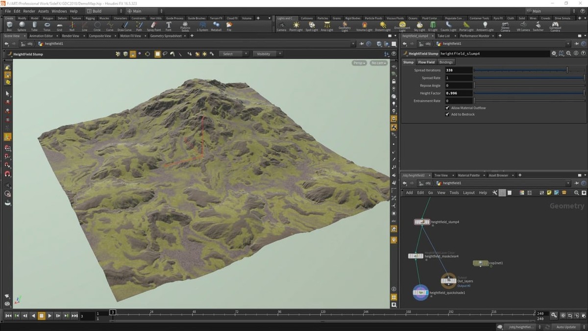 Generating HeightField Terrain Textures in Houdini | Alex Dracott | GDC ...