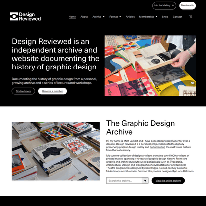 Design Reviewed - Graphic Design History