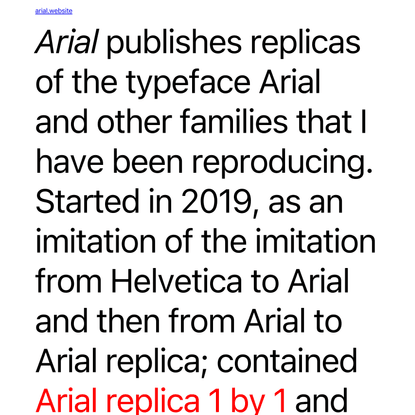 arial.website