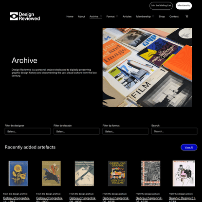 Archive - Design Reviewed