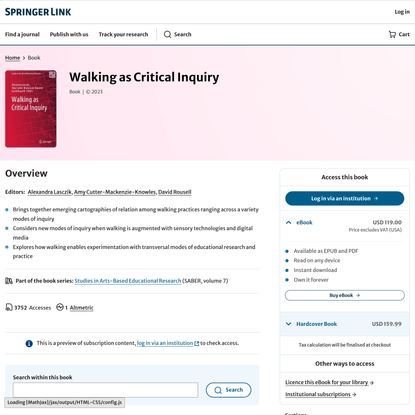 Walking as Critical Inquiry