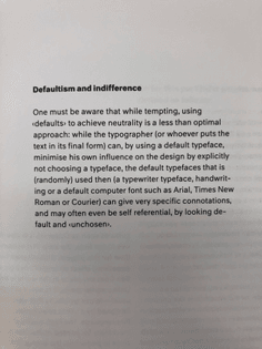 Defaultism and indifference