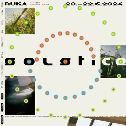 Solstice Festival ☼ Ruka 20.–22.06.2024