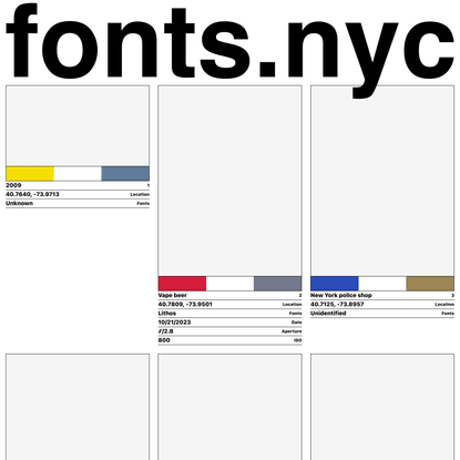 fonts.nyc — fonts.nyc