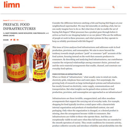 Limn: Preface: Food Infrastructures