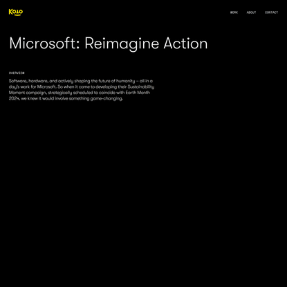 Microsoft: Reimagine Action - Koto Studio