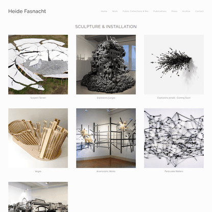 Sculpture & Installation — Heide Fasnacht