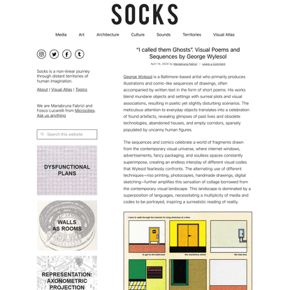 “I called them Ghosts”. Visual Poems and Sequences by George Wylesol – SOCKS