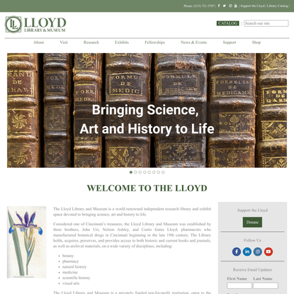 Welcome to the Lloyd - Lloyd Library