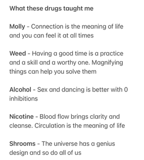 what these drugs taught me