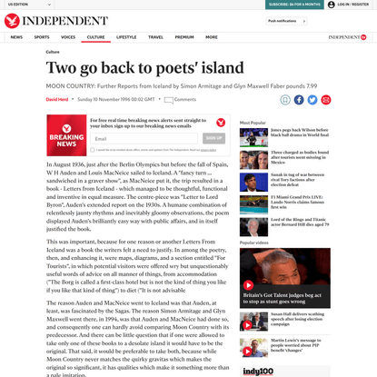Two go back to poets’ island