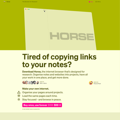 Horse Browser - The Browser for Research - Horse Browser