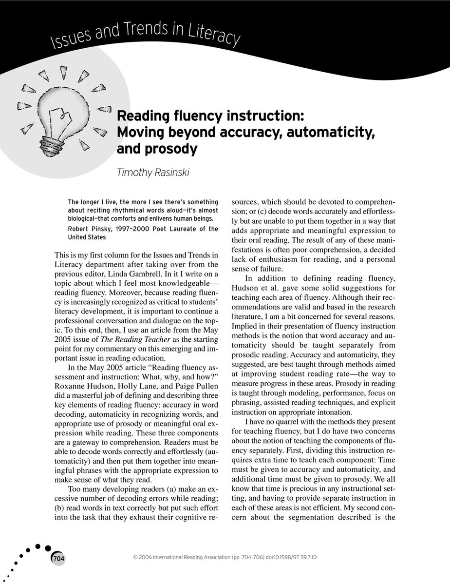 Reading Fluency Instruction — Are.na