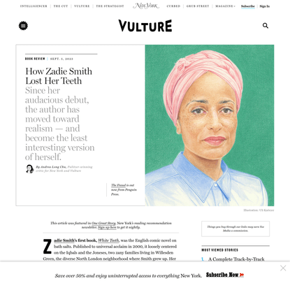 How Zadie Smith Lost Her Teeth