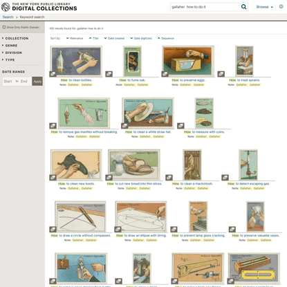 Search results - “gallaher how to do it” - NYPL Digital Collections
