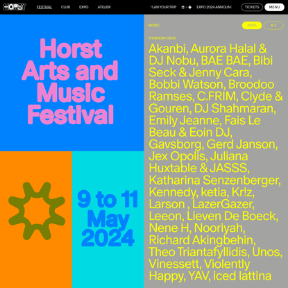 Horst Arts and Music – Festival