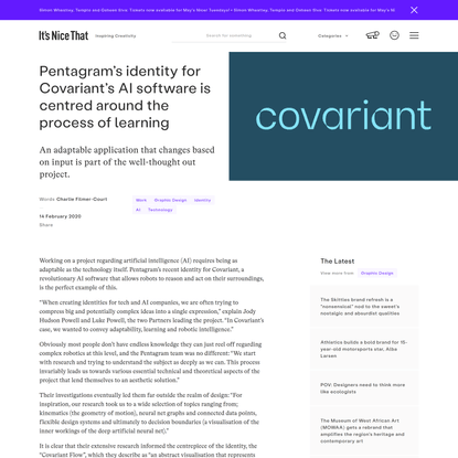 Pentagram’s identity for Covariant’s AI software is centred around the process of learning